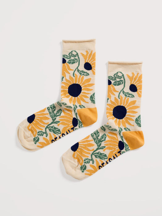 Seasalt Women's Arty Organic Cotton Socks In Sunflower Mango