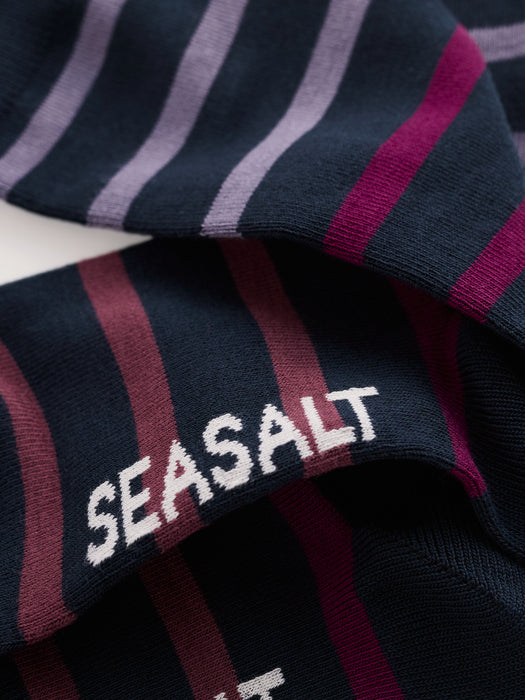 Seasalt Women's Sailor Socks In Breton Shades Echium
