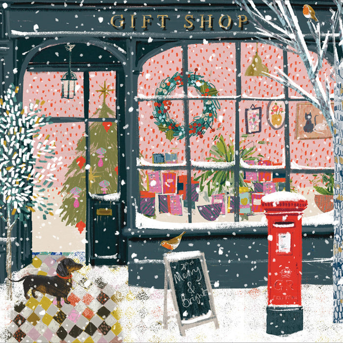 Woodmansterne 'Christmas Shopping' Christmas Card