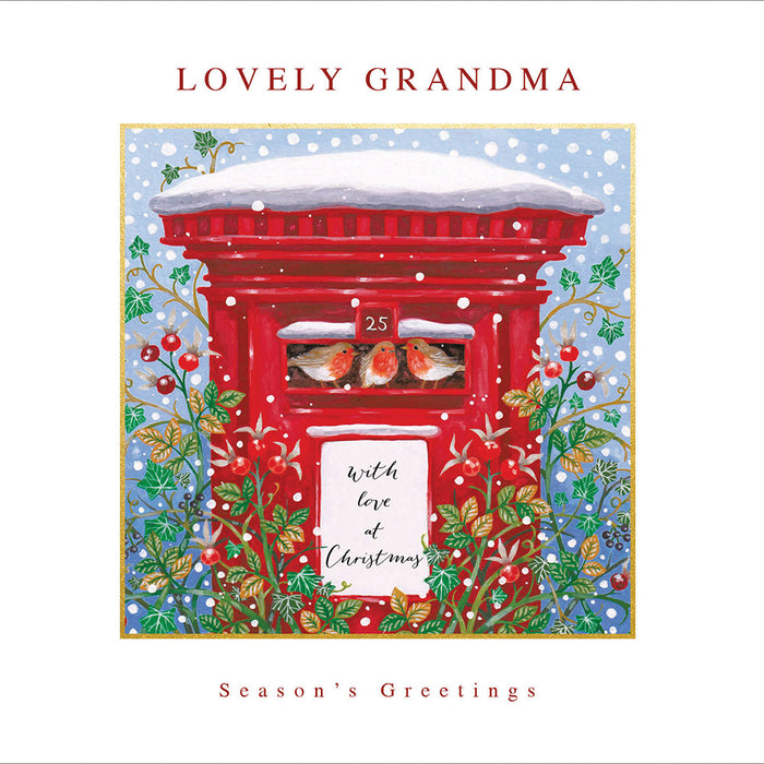 Woodmansterne 'Lovely Grandma' Christmas Card