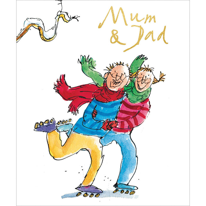 Woodmansterne 'To Mum & Dad' Christmas Card
