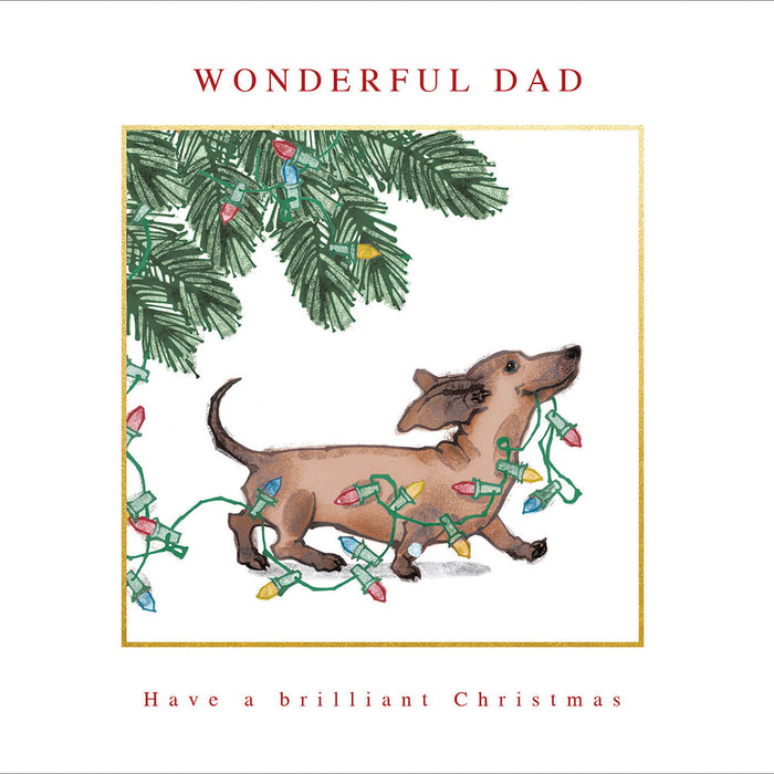 Woodmansterne 'Wonderful Dad' Christmas Card