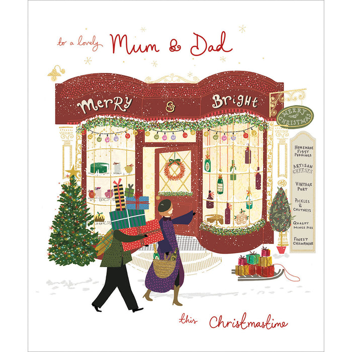 Woodmansterne 'Mum & Dad' Christmas Card