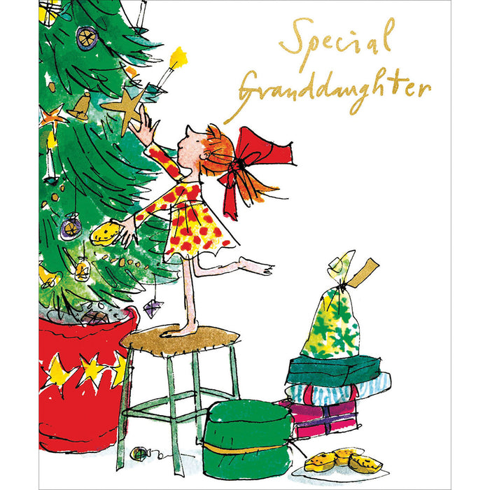 Woodmansterne 'Special Granddaughter' Christmas Card