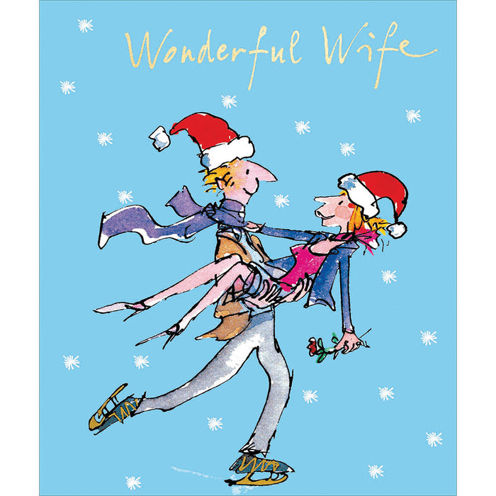 Woodmansterne 'Wonderful Wife' Christmas Card
