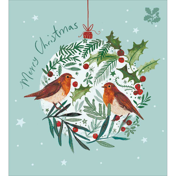 Woodmansterne Bauble Birds 5 Pack Christmas Cards