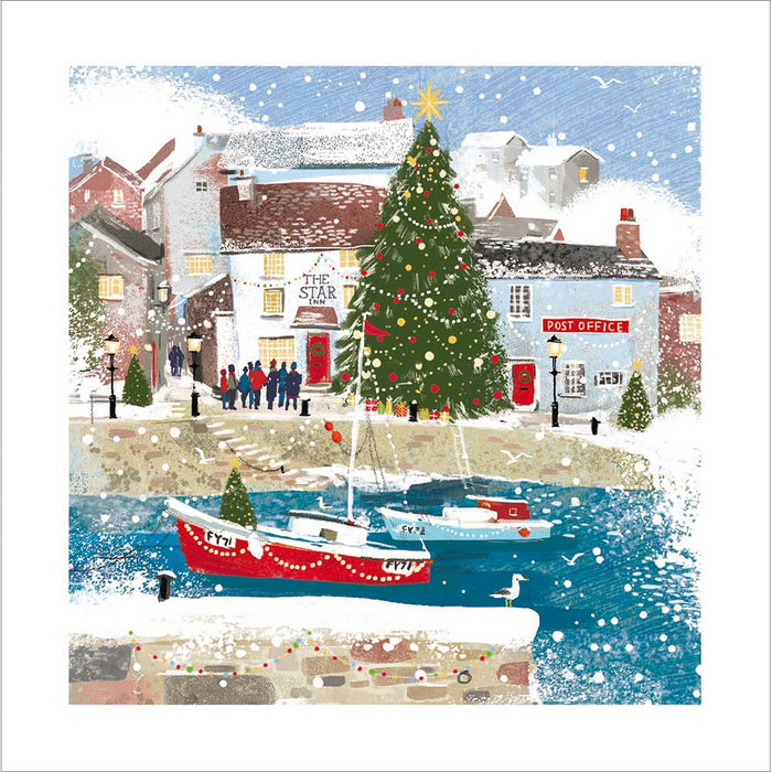 Woodmansterne Christmas in the Harbour Christmas Card