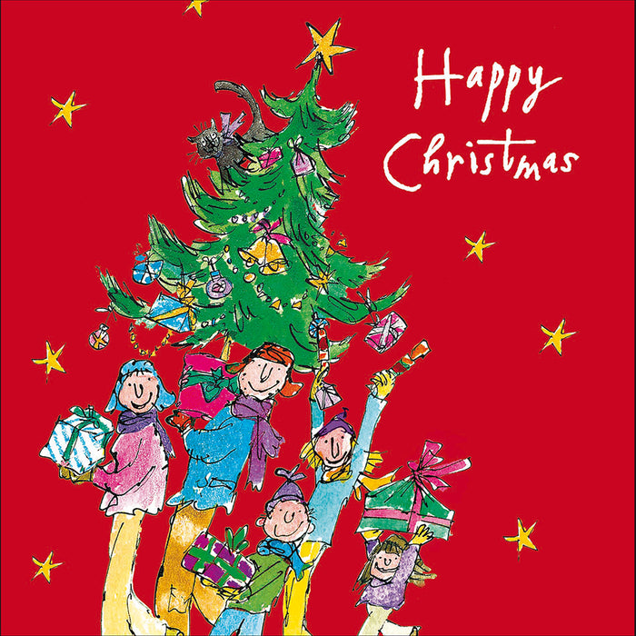 Woodmansterne Quentin Blake Festive Family Fun Christmas Card