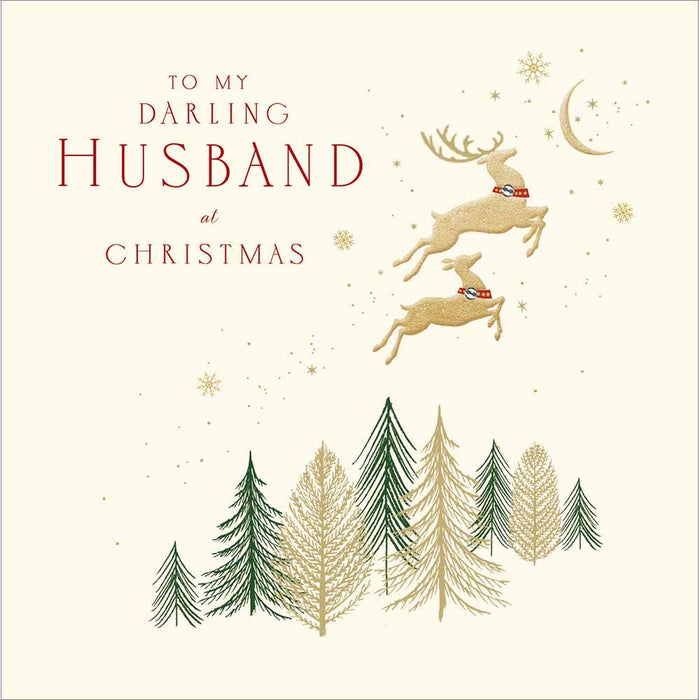 Woodmansterne Happy Christmas Husband Christmas Card
