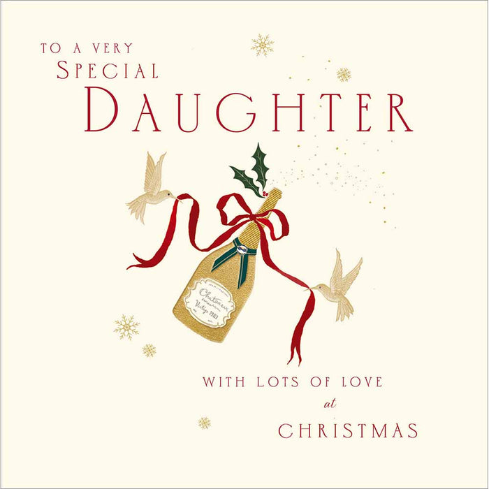 Woodmansterne Special Daughter Sparkling Christmas Card