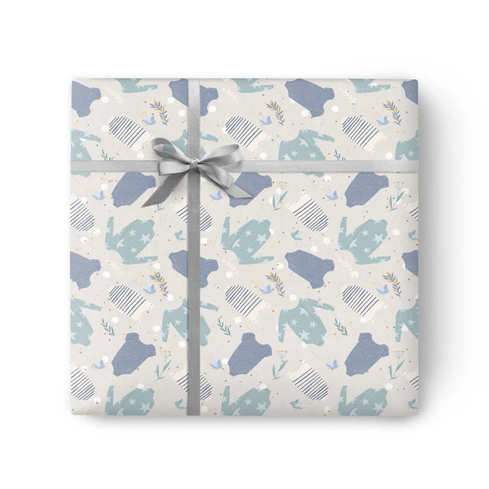 Whistlefish Baby Boy Grows Wrapping Paper