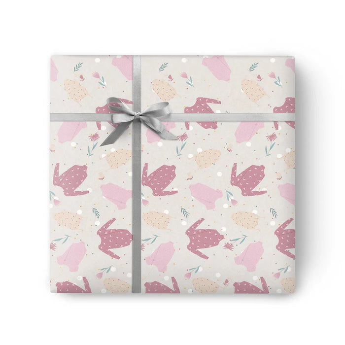 Whistlefish Baby Girl Grows Wrapping Paper