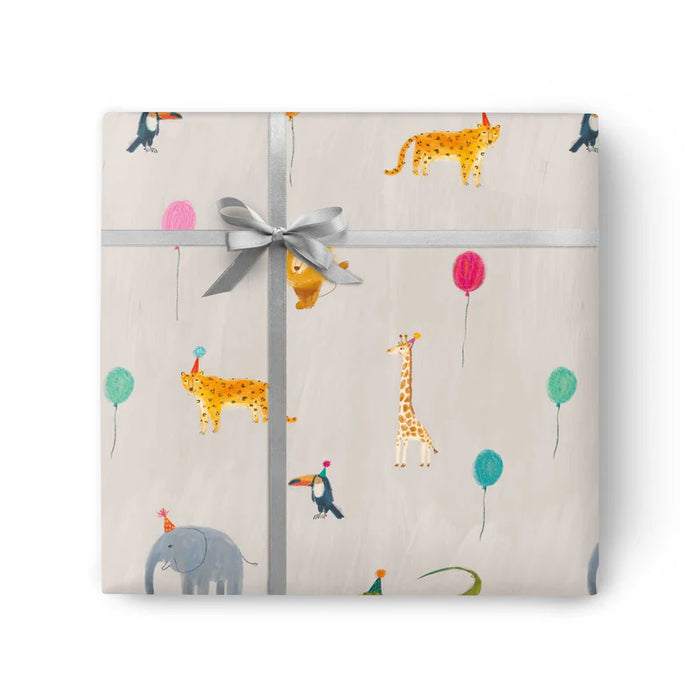 Whistlefish Party Animals Wrapping Paper