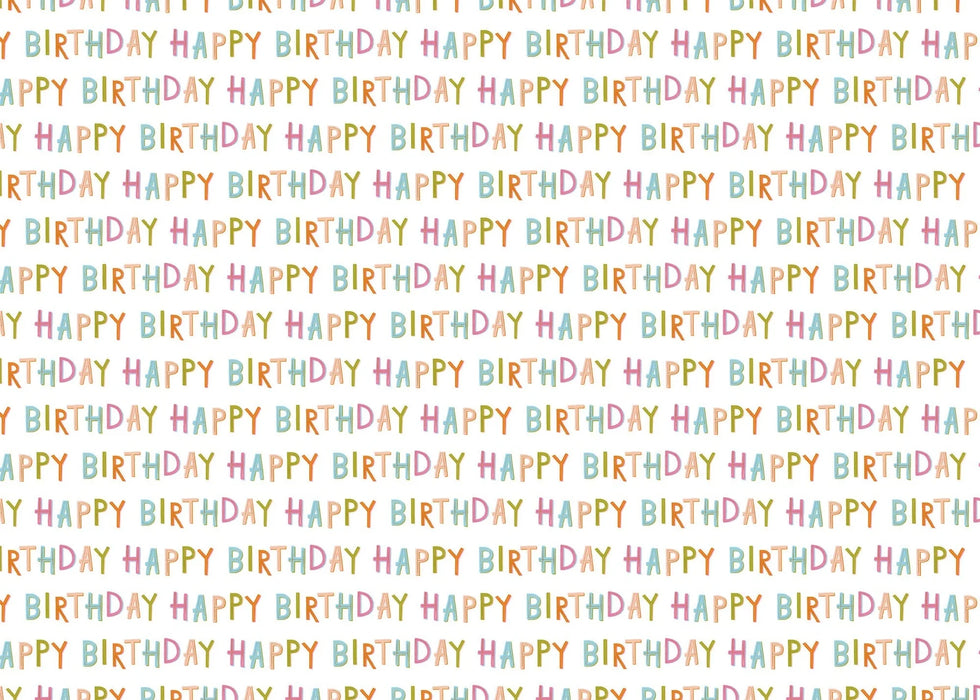 Whistlefish Happy Birthday Wrapping Paper