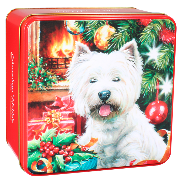Grandma Wild's Westie Dog Christmas Biscuit Tin