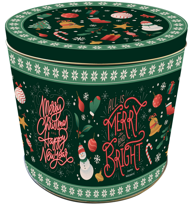 Panettone Tin In Festive Tin 1kg