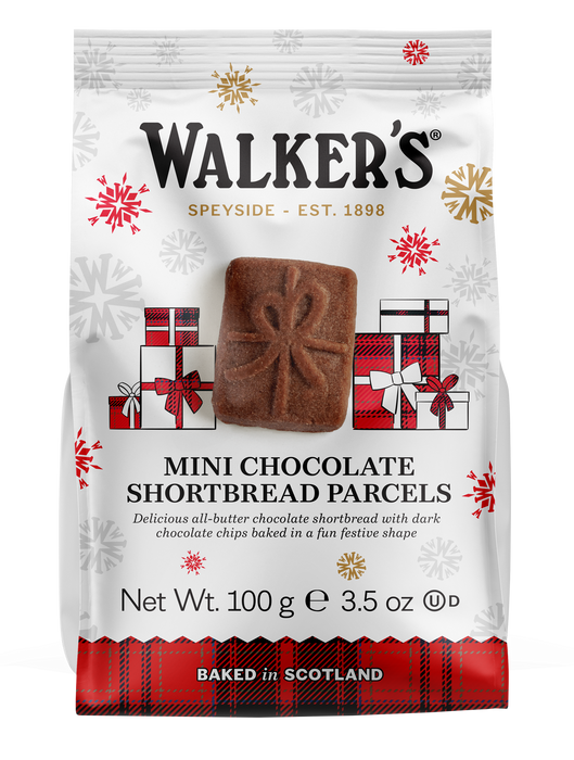 Walker's Mini Chocolate Short Bread Parcels 100g
