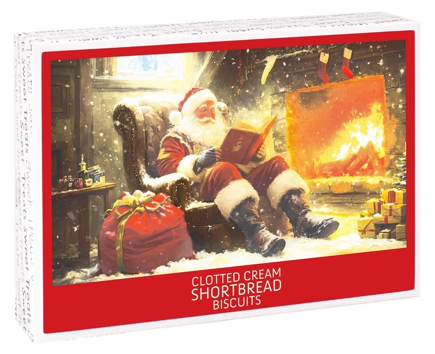 Bramble Santa Sleigh Box With Clotted Cream Shortbread Shapes