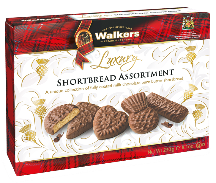 Walker's Luxury Chocolate Short Bread Assortment 230g