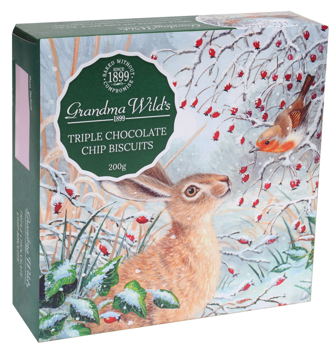 Grandma Wild's Hare & Robin Triple Choc Chip Biscuit Box