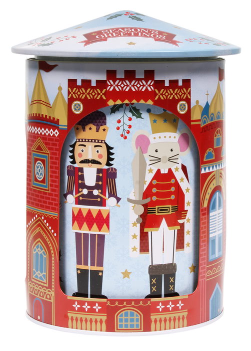 Grandma Wild's Nutcracker Rotating Musical Biscuit Tin