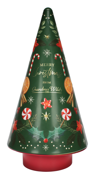 Grandma Wild's Candy Cane Tree Gingerbread Biscuit Tin