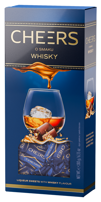 Mieszko Whisky Cheers Liqueur Chocolates 180g