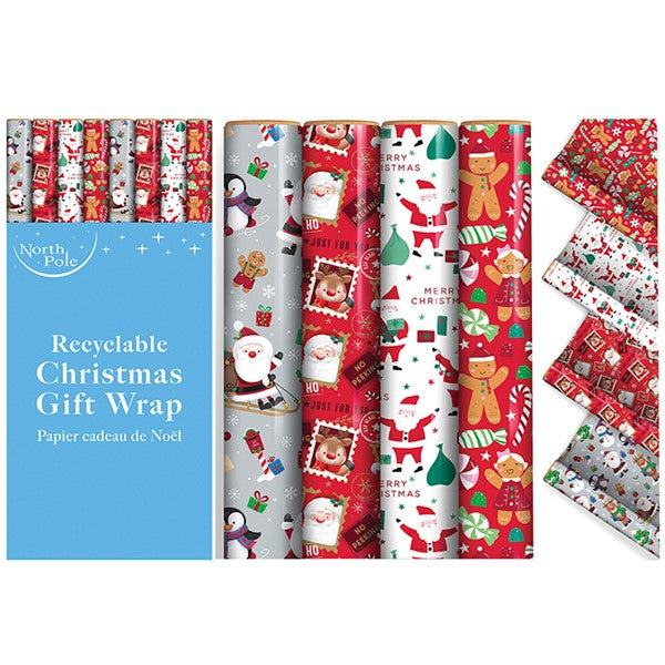 Cute Christmas Gift Wrap 4m
