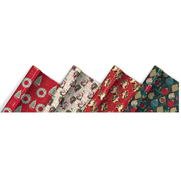 Traditional Christmas Gift Wrap 4m