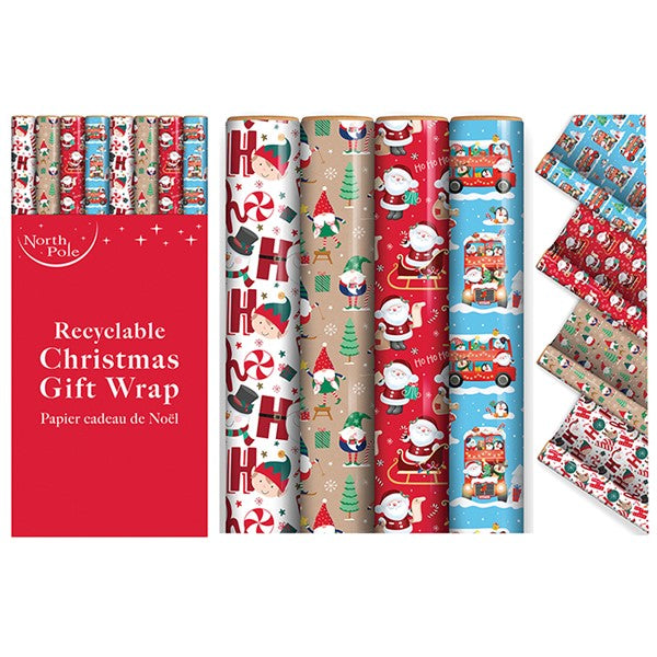 Cute Christmas Gift Wrap 7m