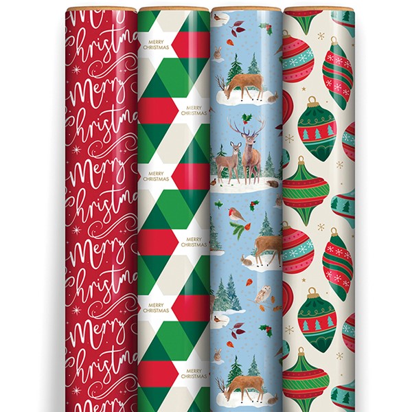Contemporary Christmas Gift Wrap 7m