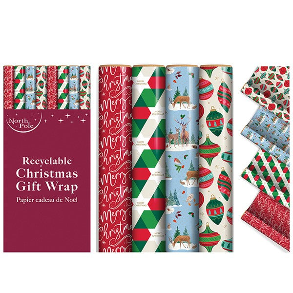 Contemporary Christmas Gift Wrap 7m