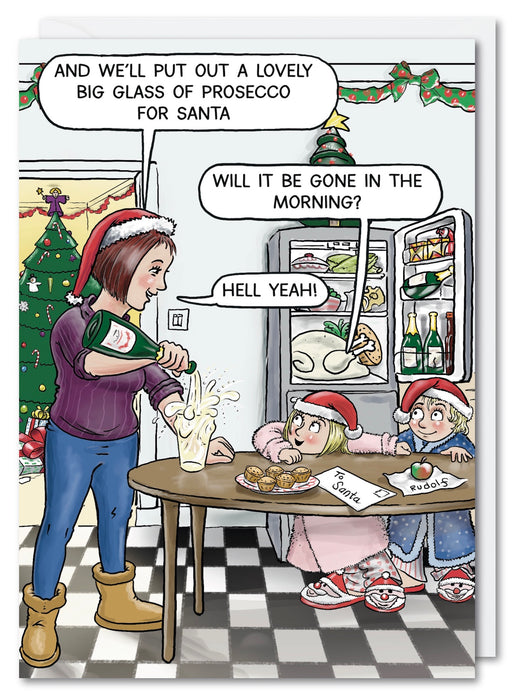 Paperlink 'Gone In The Morning' Christmas Card