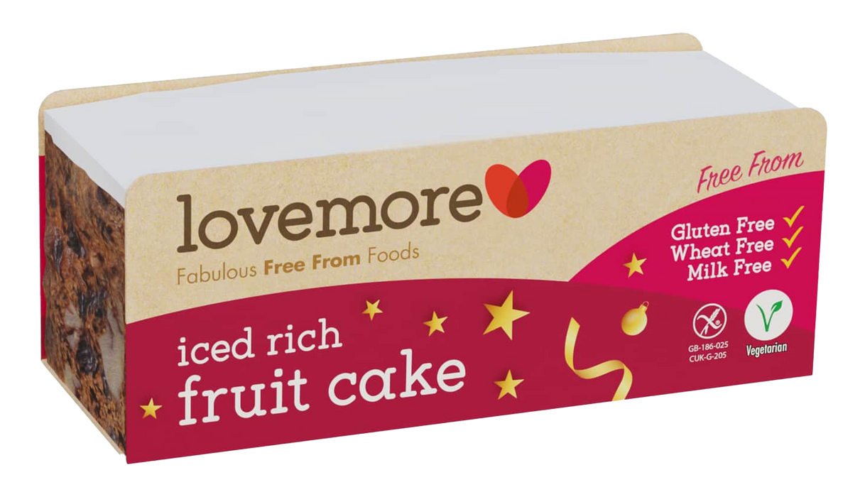 Lovemore Gluten Free Iced Christmas Slab Cake 450g