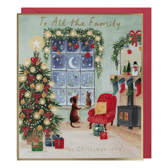 Paperlink 'To All The Family' Christmas Card