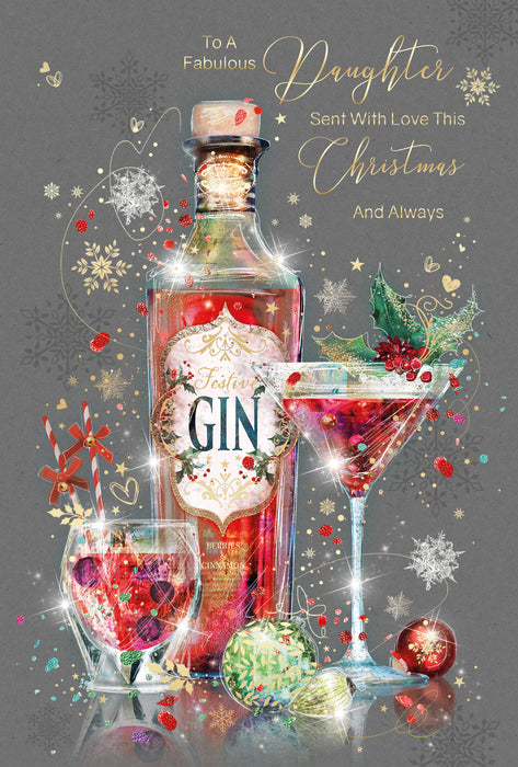 Cherry Orchard 'To A Fabulous Daughter' Christmas Card