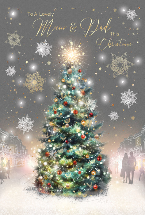 Cherry Orchard 'Mum And Dad' Christmas Card