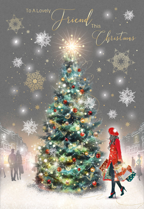 Cherry Orchard 'To A Lovely Friend' Christmas Card