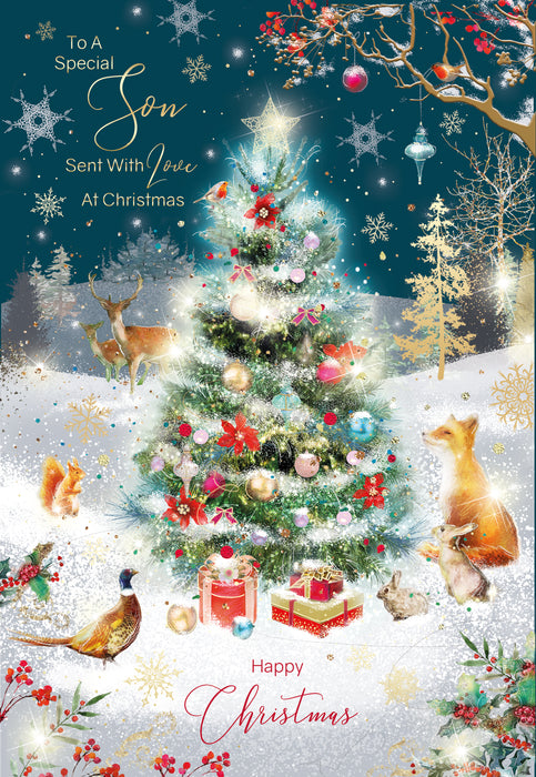 Cherry Orchard 'To A Special Son' Christmas Card