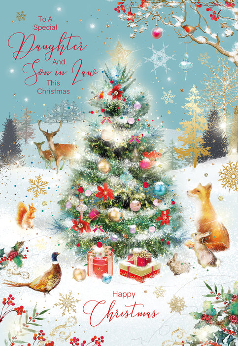 Cherry Orchard 'Special Daughter & Son-In-Law' Christmas Card