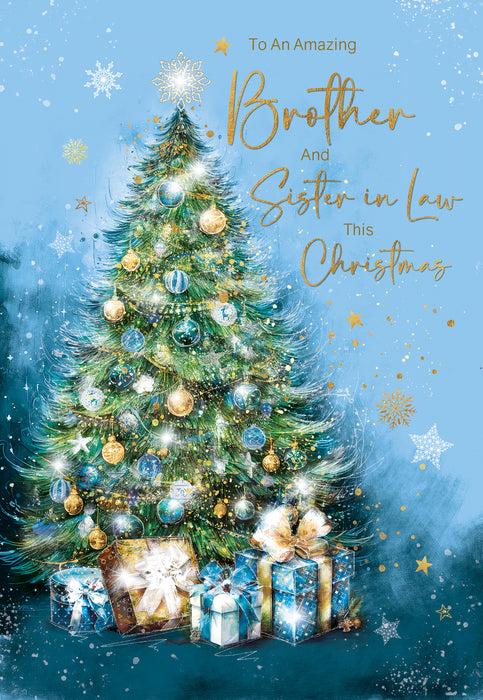 Cherry Orchard 'Amazing Brother & Sister-In-Law' Christmas Card