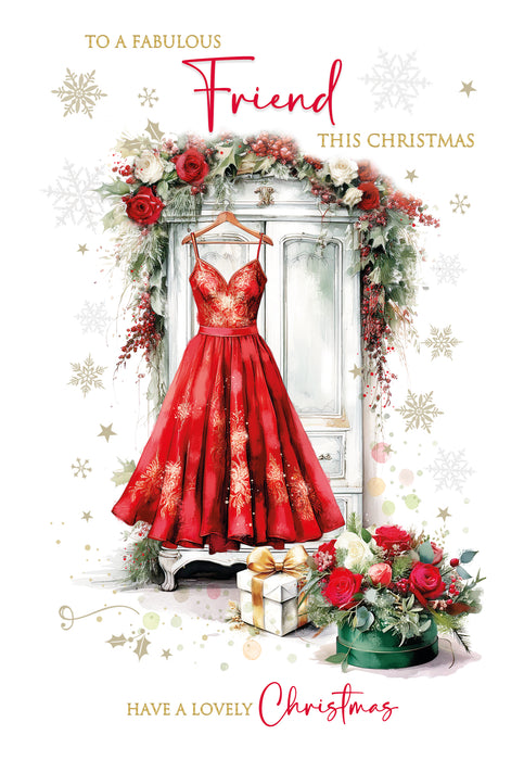Cherry Orchard 'To A Fabulous Friend' Christmas Card
