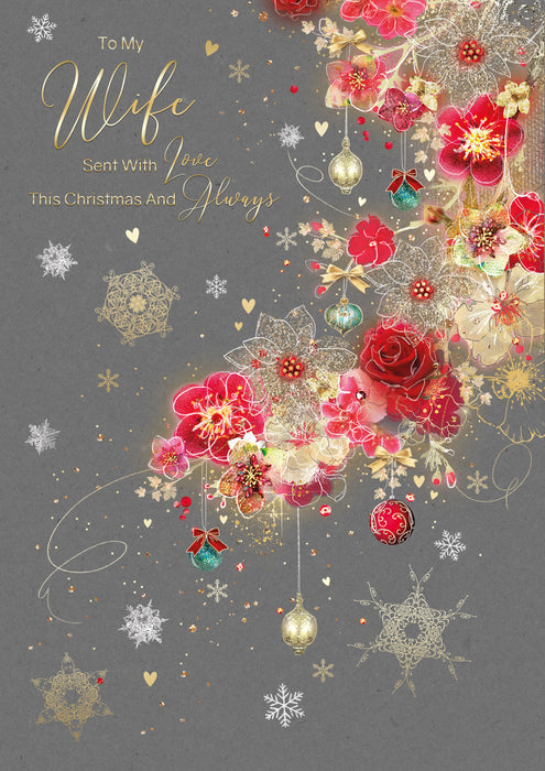 Cherry Orchard 'To My Gorgeous Wife' Christmas Card