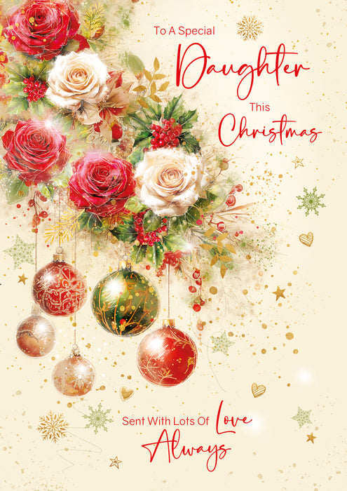 Cherry Orchard 'To A Special Daughter' Christmas Card