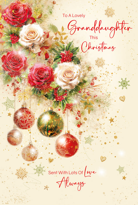Cherry Orchard 'Lovely Granddaughter' Christmas Card