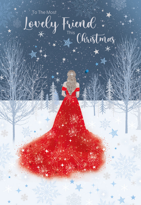Cherry Orchard 'To The Most Lovely Friend' Christmas Card