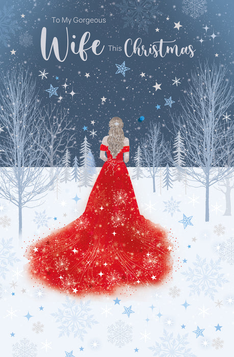 Cherry Orchard 'Gorgeous Wife' Christmas Card