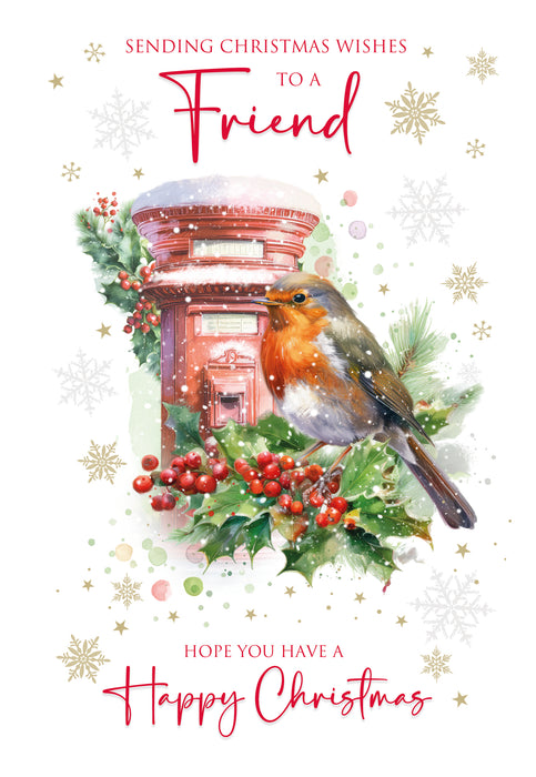 Cherry Orchard 'Christmas Wishes To A Friend' Christmas Card