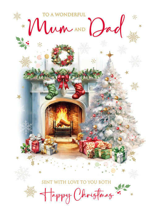 Cherry Orchard 'To A Wonderful Mum & Dad' Christmas Card