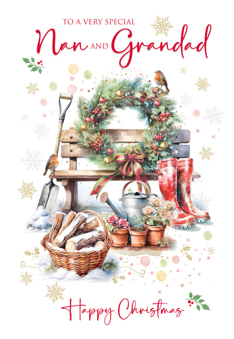 Cherry Orchard 'To A Very Special Nan And Grandad' Christmas Card